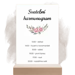 Plexi harmonogram VENUŠE