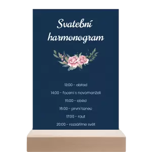 Papírový harmonogram VENUŠE