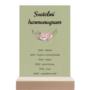 Papírový harmonogram VENUŠE