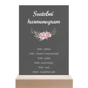 Papírový harmonogram VENUŠE