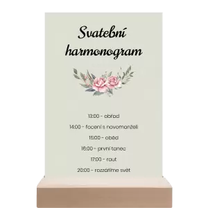 Papírový harmonogram VENUŠE