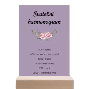 Papírový harmonogram VENUŠE