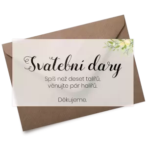 Plexi kartička dary SUNBY