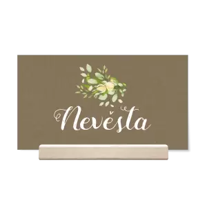 Papírová jmenovka SUNBY