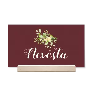 Papírová jmenovka SUNBY