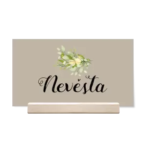 Papírová jmenovka SUNBY