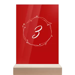 Plexi číslo stolu SALIKA