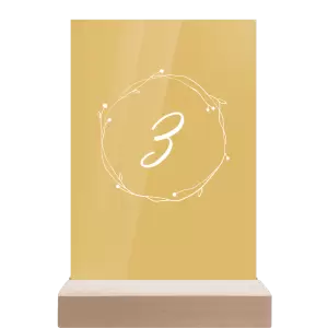 Papírové číslo stolu SALIKA