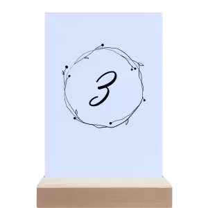 Papírové číslo stolu SALIKA