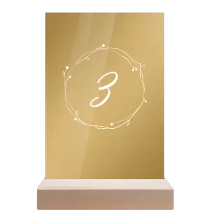 Plexi číslo stolu SALIKA