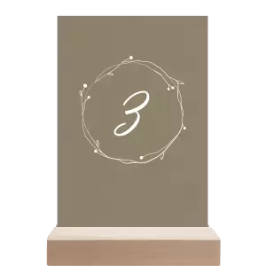 Papírové číslo stolu SALIKA