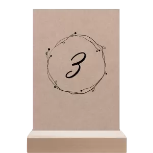 Papírové číslo stolu SALIKA