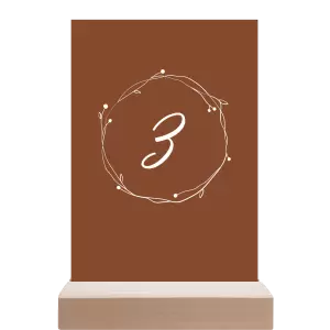 Papírové číslo stolu SALIKA