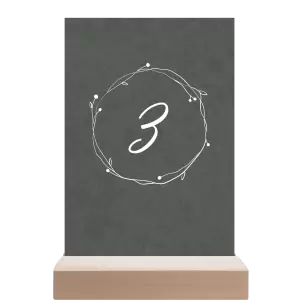 Papírové číslo stolu SALIKA