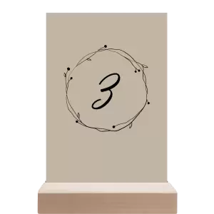 Papírové číslo stolu SALIKA