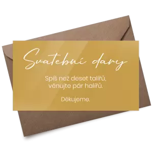 Plexi kartička dary SALIKA