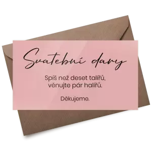 Plexi kartička dary SALIKA