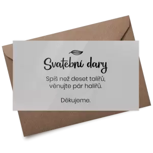 Plexi kartička dary JINDRA