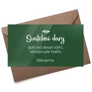 Plexi kartička dary JINDRA