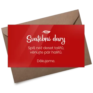Plexi kartička dary JINDRA