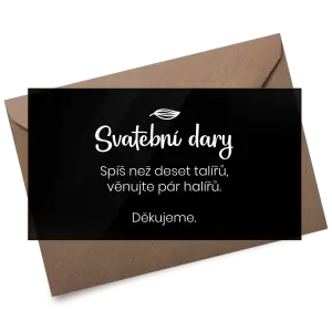 Plexi kartička dary JINDRA