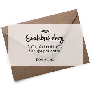 Plexi kartička dary JINDRA