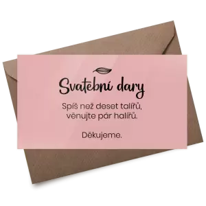 Plexi kartička dary JINDRA