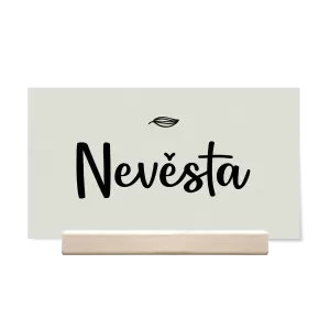 Papírová jmenovka JINDRA