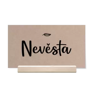 Papírová jmenovka JINDRA