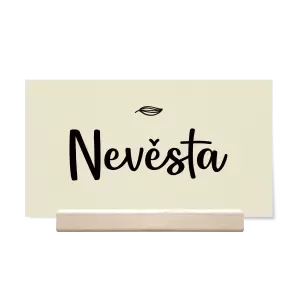 Papírová jmenovka JINDRA