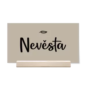 Papírová jmenovka JINDRA