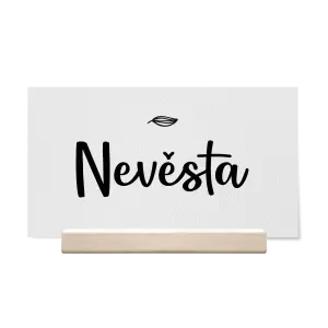 Papírová jmenovka JINDRA