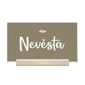 Papírová jmenovka JINDRA