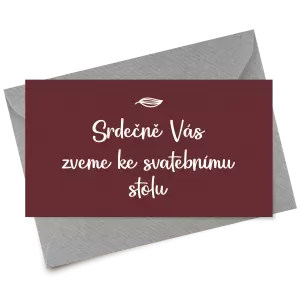 Papírová pozvánka JINDRA