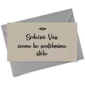 Papírová pozvánka JINDRA