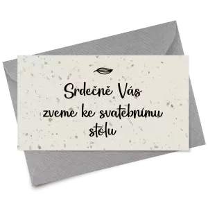 Papírová pozvánka JINDRA