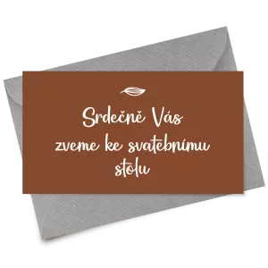 Papírová pozvánka JINDRA