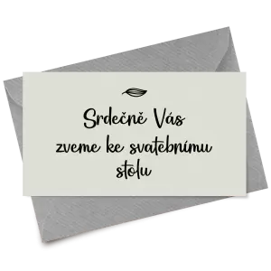 Papírová pozvánka JINDRA