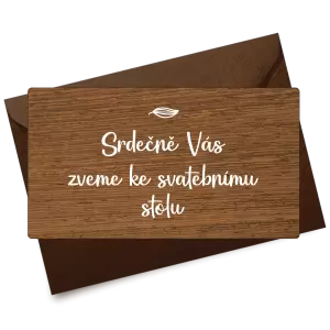 Dřevěná pozvánka JINDRA
