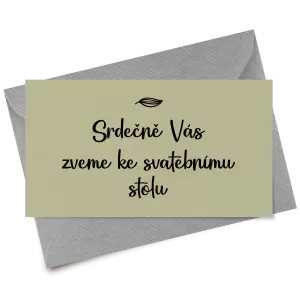 Papírová pozvánka JINDRA