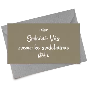 Papírová pozvánka JINDRA