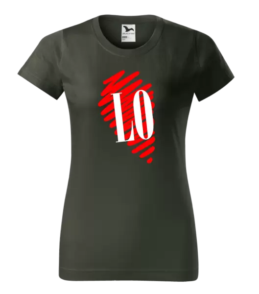 Dámské tričko Srdce LOVE - LO