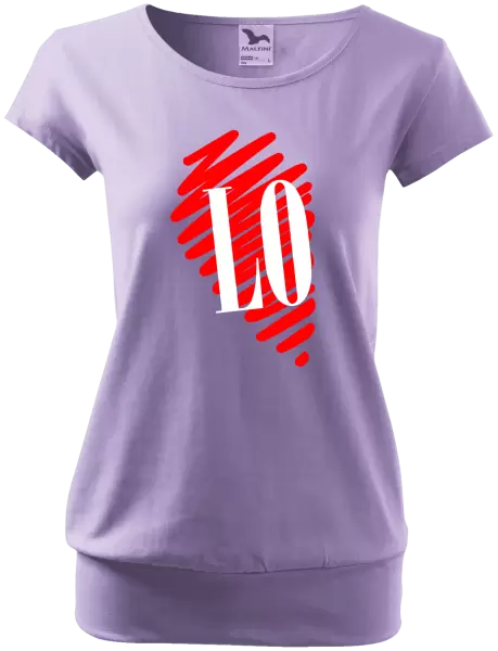 Dámské tričko Srdce LOVE - LO