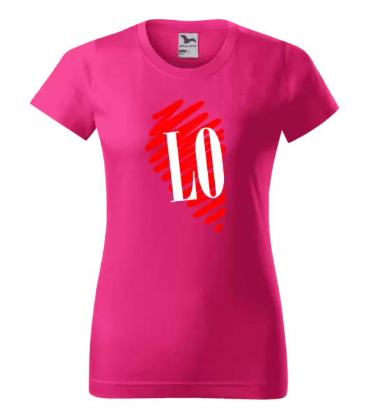 Dámské tričko Srdce LOVE - LO