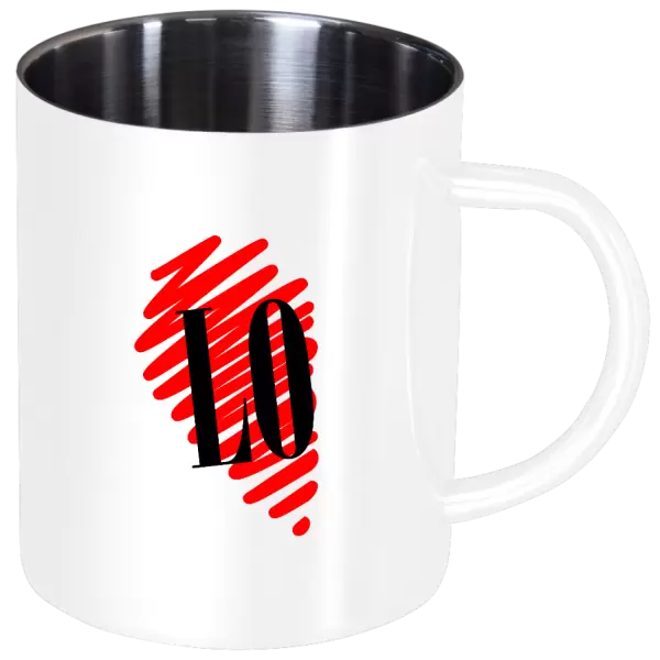 Nerezový hrnek Srdce LOVE - LO