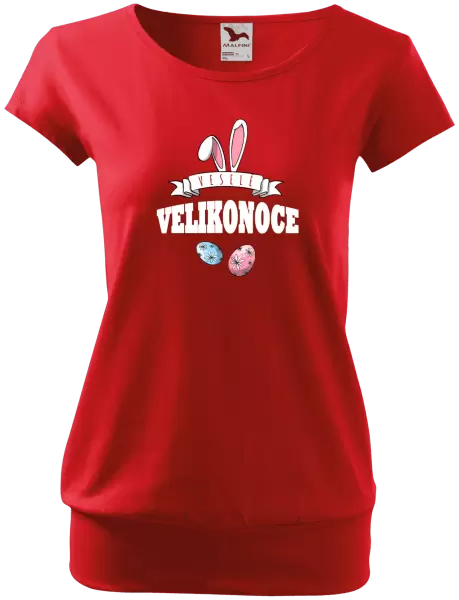 Dámské velikonoční tričko Veselé Velikonoce - uši
