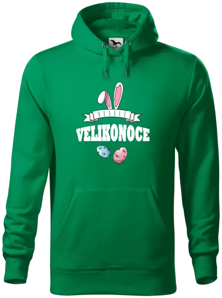 Pánská mikina Veselé Velikonoce - uši