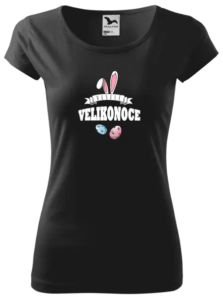 Dámské velikonoční tričko Veselé Velikonoce - uši
