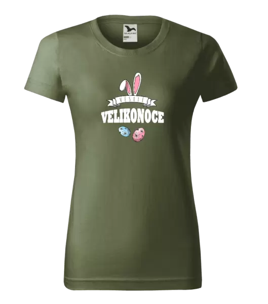 Dámské velikonoční tričko Veselé Velikonoce - uši