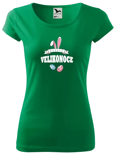 Dámské velikonoční tričko Veselé Velikonoce - uši